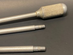 Vintage Aluminum 440 Caliber Muzzle Loading Cleaning Rod with Brushes