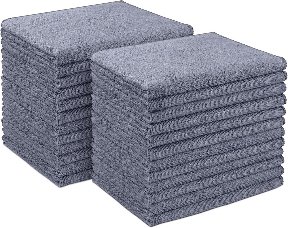 AIDEA 24PK Microfiber Cleaning Cloths Car Home Kitchen Absorbent Soft Towels