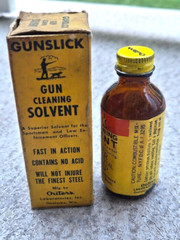 Outers GunSlick Gun Cleaning Nitro Powder Solvent 2oz. Empty Glass Bottle