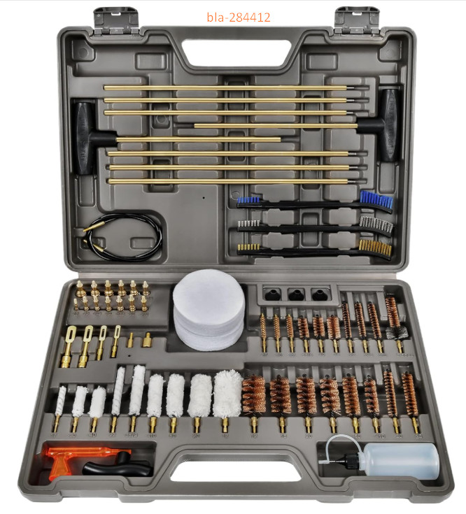 Elite Gun Cleaning Kit, Universal Handgun & Shotgun Set with Brass Brushes