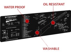 Tekmat Long Gun Ruger 10/22 Gun Cleaning Mat Black