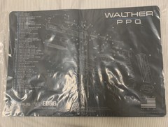 WALTHER PPQ SCHEMATIC HANDGUN PROMAT – GRAY – Cerus Gear