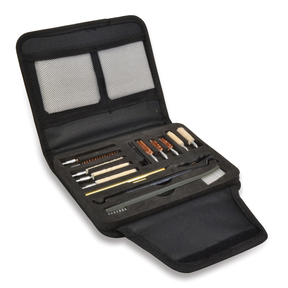 BullsEye 16Pc Univ. Handgun Cleaning Kit in Nylon Case@Below Wholesale Costs