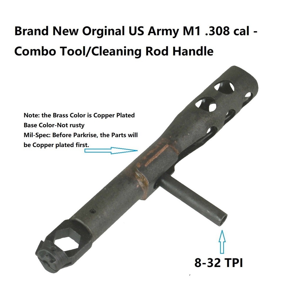 Deluxe 30 Cal Rifle Cleaning Tool Handle 8-32 TPI GI Issue Parts # 7790769