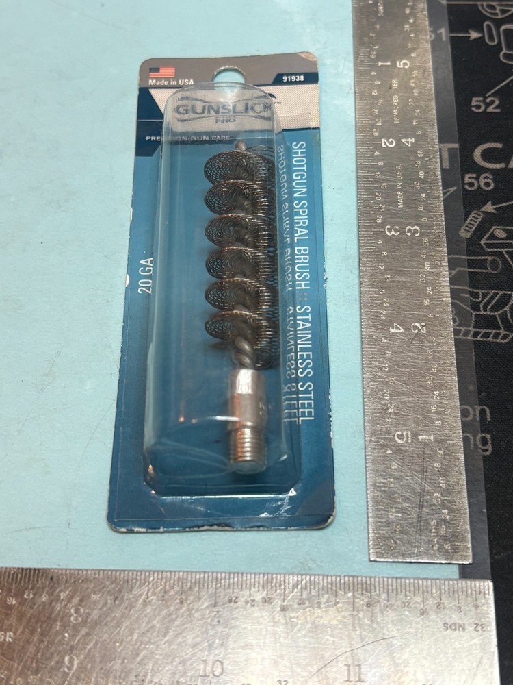 Gunslick Pro Shotgun Bore Brush 20 Gage Caliber Spiral Stainless Steel New