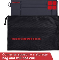 Blue Anti-slip Gun Maintenance Mat, Rubberized Repair Mat 15.9″ x 9.8″