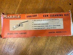 Vintage Marble Gun Cleaning Kit Steel Case No 477 Outlets Rifle Cleaning Kit