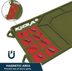 Gun Cleaning Mat Large, Rifle Shotgun Maintenance Mat Anti-Slip Thick Rubber Mag