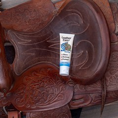 Blue Wonder Gun Holster Leather Care Beige