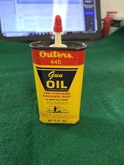 Vintage Outers 445 Gun Oil Oval 3 Oz