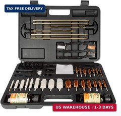 Hoppe’s Deluxe Gun Cleaning Kit – 62 Piece Universal Cleaning Kit for Pistols, R