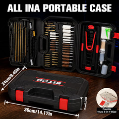 Universal Gun Cleaning Kit w/ Folding Stand for Rifle Pistol Shotgun Hard Carry