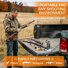 Large Gun Cleaning Mat Portable Foldable Shooting Pad with Tool Storage Pocket