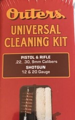 Outers 17 Piece Universal Gun Cleaning Kit 22/30/9mm caliber & 12/20 gauge