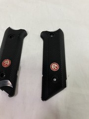 Ruger Grips For Mark IV, Black Polymer W/ Red Ruger Medallion NEW .22 NIP NOS