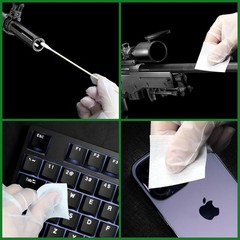 1700PCS gun cleaning supplies—1500PCS Gun Cleaning Patches +200PCS Gun Cleanin