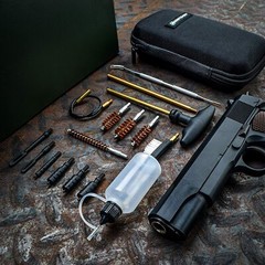 Handgun Cleaning kit .22.357.38 9mm.45 .40 Caliber Cleaning Tools Oil Bottle