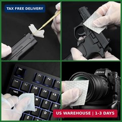 3000/1500PCS Gun Cleaning Patches+CLP Oil,2″x2″ Lint Free Gun Cleaning Cloth,Pro