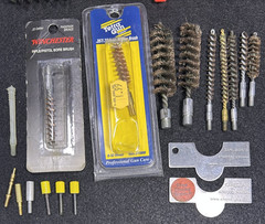 65+ Vintage New & Used Firearm / Gun Cleaning Supplies Bore Wire Bits 36 Brushes