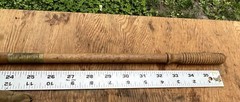Vintage Gun Rifle Shotgun Wood Brass Cleaning Rod Barrel for Parts + Carring Bag
