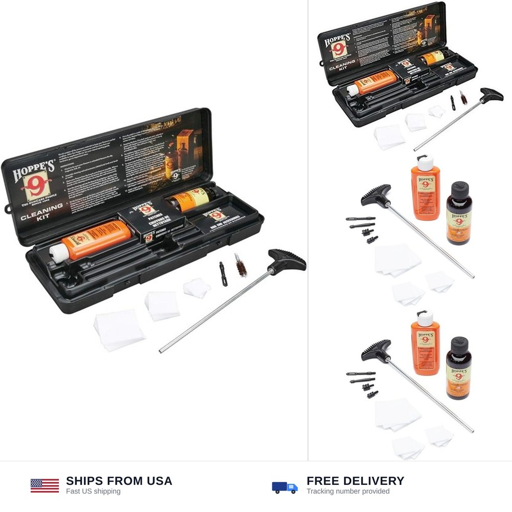 Hoppe’s PCO38 No. 9 Cleaning Kit with Aluminum Rod, .38/.357 Caliber, 9mm Pistol