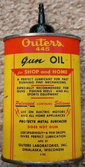 Vintage Outers 445 Gun Oil Oval 3 Oz Can/Canister Empty