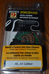 Hoppe’s 9 Bore Snake Bore Cleaner Pistol .40 & .41 Cal New in Package