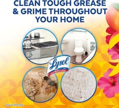 Lysol Bathroom Cleaner Spray, Mango & Hibiscus Scent, 32 oz.