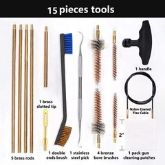 Pro .223/5.56 Cleaning Kit with Bore Chamber Brushes Cleaning Pick Kit, Brass Cl