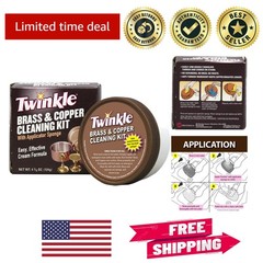 Natural Brass & Copper Cleaning Paste – 4.4oz Easy Application for Shine