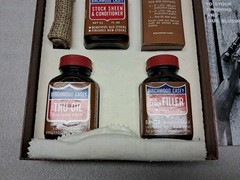 Vintage Birchwood Casey Stock Finish Kit Custom Tru-Oil Walnut Tone Filler
