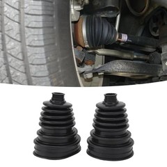 2 PCS CV Joint Boot Kit, Universal Flexible CV Axle Boot with Clamps, Constant