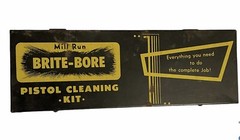 Vintage Mill Run Brite Bore Gun Cleaning Kit With Lubricating Oil And Gun Grease
