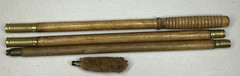 Vintage Wood & Brass 3 Piece Shotgun Cleaning Rod With Soft Tip