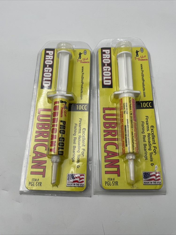Pro-Shot Pro-Gold Syringe Lube 2 10CC Premium Lubricant for Gun Maintenance