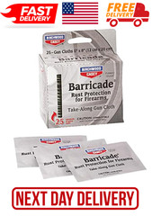 Birchwood Casey Barricade 25pc Rust Protection Take-along Gun Cloth 5” X 8” –