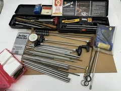 Lot 50+ Pcs Vintage Antique Gun Cleaning Rods Brass Aluminum Rifle Outers Hoppes
