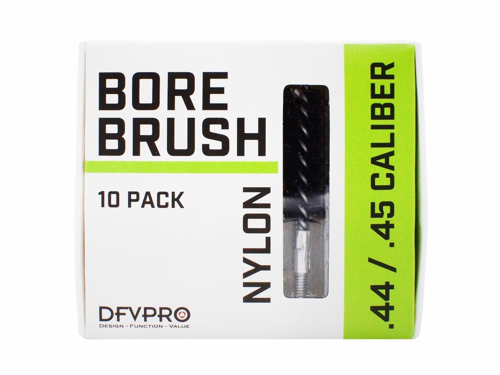10 Pack- .44/.45 Cal Nylon Bore Brushes for Gun Cleaning and Maintenance
