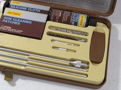 Vintage Outers Rifle Gun Cleaning Kit Good Condition Brown Case