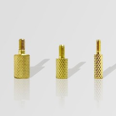 3 Pack Gun Cleaning Rod Adapter Set, Brass Male/Female, .22 Rifle & 12 Gauge