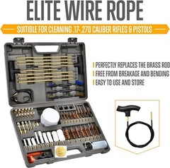 Elite , Rifle Handgun Shotgun Pistol Universal Cleaning Kit with All Brass Hi…