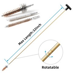 Miaozhun Universal Gun Cleaning Kit for .22 .223Cal 5.56mm .22LR Rifle Black