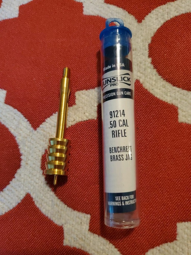 Gunslick Pro Rifle .50 Cal Brass Jag New