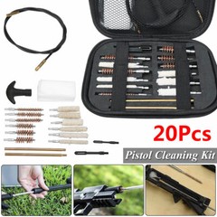 Pistol Cleaning Brush Kit Carrying Case For Caliber Hand Gun 22 357 38 40 45 9mm