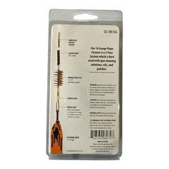 SE 16 Gauge Gun Cleaning Rope with Bronze Brush and Patch Holder GC-RB16G