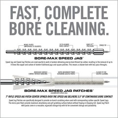 Real Avid Bore-Max Speed Jag and Patches, Bore Cleaning Jag Gun Patch Holder…