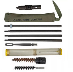 M1 Garand Cleaning Kit For Buttstock, Oiler, Chamber & Bore Brushes, 8-32 Rods