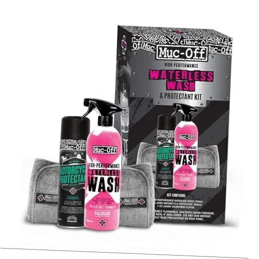 Motorcycle Waterless Wash & Protectant Kit – Motorcycle Cleaning Kit,