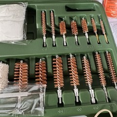 NEW GLORYFIRE Universal Gun Cleaning Kit for All Firearms In Green Case + Extras