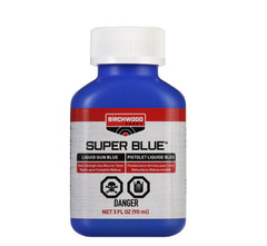 2 PACK Birchwood SUPER BLUE Liquid Gun Blue FOR BLUEING POLISHED HARDENED STEELS